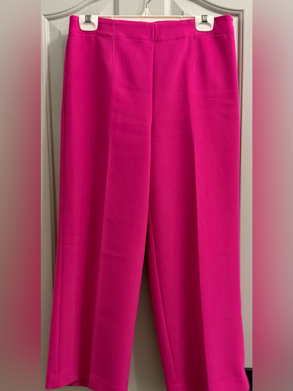 Ann Taylor Hot Pink Wide-Leg Trousers Size 4